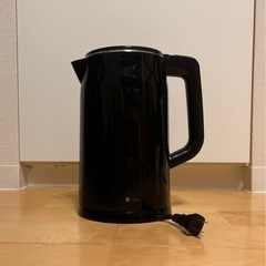 電気ケトル　HBK044BK ニトリ1.7L 保温　温度調節　大容量　黒　ブラック の画像