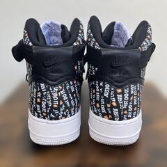 【美品】エアフォースワン ハイ ”just do it”（ブラック） 26cmの画像