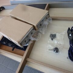 2-1　未使用/新品　組立商品　こたつテーブル 長方形 120 こたつ本体 単品 木目 UV塗装 継ぎ脚 木製 オールシーズンの画像