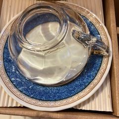 ガラス製ソーサーカップの画像