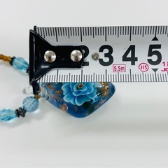 レトロ ビーズネックレス 昭和 2セット ブルーの画像