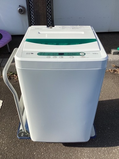 美原店 YAMADA☆4.5kg☆全自動洗濯機☆ステンレス槽だから 黒カビの発生を抑えて清潔!!【YWM-T45A1 クリーニング済み