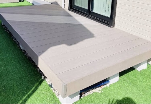 樹脂製ウッドデッキ　人工木 樹ら楽ステージ 出幅181cm×間口361cm高さ55cm