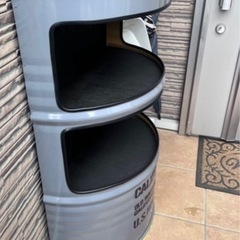 ドラム缶ハーフシェルフの画像