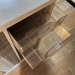 透明 引出し レターケース 大量収納の画像