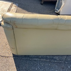 引き取り限定 家具 ソファ 3人掛けソファー レザー  の画像