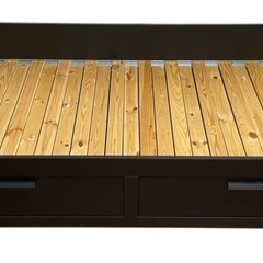 美品 IKEA イケア ブリムネス シングル ベッドフレームの画像