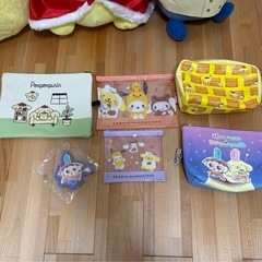 ポムポムプリン13点セット　ぬいぐるみ　ポーチ　バスタオルの画像