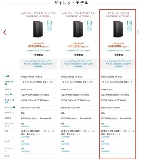 ゲーミングPC i9-9900k 2080ti ssd500gb hdd3tb