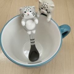 新品 猫 ネコ マグカップ スプーン セットの画像