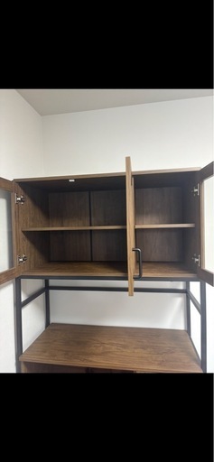 アンティーク 食器棚 チーク無垢材 ヴィンテージキャビネットZX 食器棚