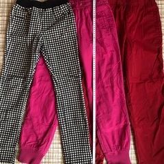used 女子 140 秋冬 長袖 防寒 ズボン スカート シャツ 肌着 セットの画像