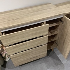 【ジモティー割】LAWYA　北欧風　キッチンカウンター　（ID1453）の画像