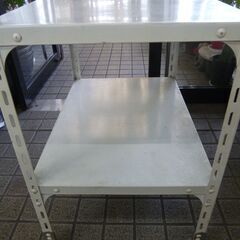 ◆お引取り限定/三重県/値引不可(値引きコメント返信不可)◆中古 キャスターワゴン 荷物台 [G-286]の画像