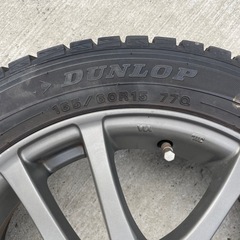 スタッドレス4本セット 165/60R15　PCD100/4H（4穴）アルミホイール ダンロップ ウィンターマックス の画像