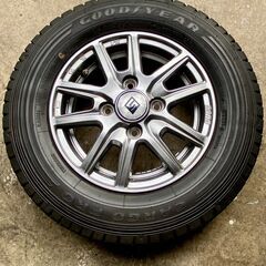 GOODYEAR CARGO PRO 145/80R12 80/78 N LT 中古タイヤ& ホイール4本セットの画像