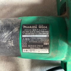 マキタ　m504 チェンソー　電気チェンソー　中古の画像