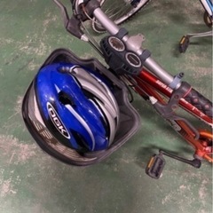 自転車　子供　二台　ヘルメット付　22インチ　24インチの画像