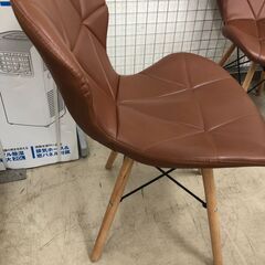 【ジャングルジャングル石津店】チェア ブラウン デザインチェア おしゃれ 新生活 クリーニング済み 堺市 西区 東区 北区 南区 堺区 石津の画像