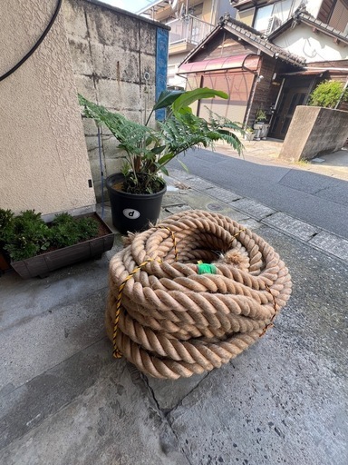 【定価220,000円】マニラロープ φ50mm×45m／綱引き・トレーニング・SASUKE・農園芸・装飾・ガレージ吊りなど多用途