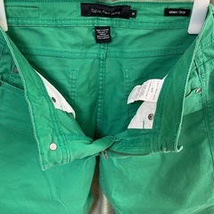 Calvin Klein Jeansカルバン・クライン ジーンズ　デニム　28 ストレッチ パンツ デニムパンツ  緑 ボトムスの画像
