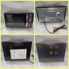 [八6376]   シャープ  2016年製  電子レンジ  RE-S5D-B  外形寸法  幅450㎜  奥行き365㎜  高さ290㎜  加熱室の有効寸法  幅285㎜  奥行き295㎜  高さ150㎜  ターンテーブル直径260㎜の画像