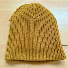 コムサ イズム ニット帽 マスタードの画像