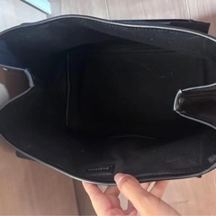BALENCIAGA バレンシアガ トートバッグ バッグ 黒 ブラック ハンドバッグ キャンバス レザーの画像