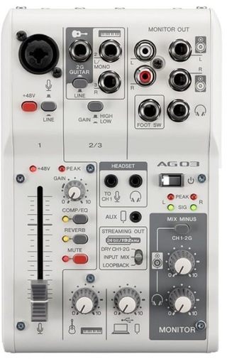 YAMAHA AG03 小さな雑音あり