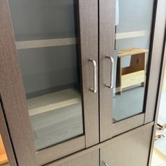 ニトリ　ミニ食器棚　ほんだな本棚の画像