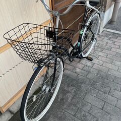 リサイクルショップどりーむ荒田店　No545 自転車　シティサイクル　２７インチ　ギア切り替え付き♪　LEDオートライト付き♪　状態奇麗です♪の画像