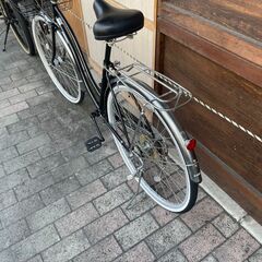 リサイクルショップどりーむ荒田店　No545 自転車　シティサイクル　２７インチ　ギア切り替え付き♪　LEDオートライト付き♪　状態奇麗です♪の画像