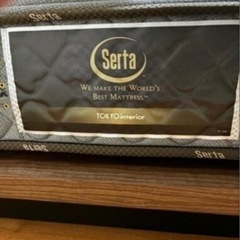 美品✴︎高級ベッド　ワイドダブル　フレームセット✴︎Serta ✴︎の画像