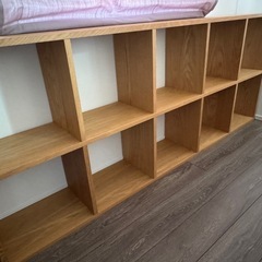Muji 美品 スタッキングシェルフセット・５段×２列・オーク材の画像