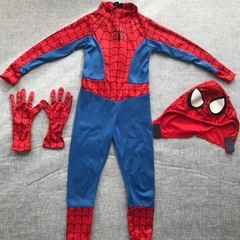 ハロウィンコスプレ　スパイダーマン衣装　サイズ100くらいの画像