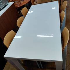 【愛品倶楽部柏店】あずま工芸 / 関家具 ダイニング7点セット スノー トーラスの画像