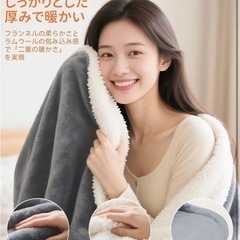 電気毛布 敷き 掛け 電気膝掛け 電気ブランケット 200×140cmの画像