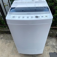 【受付終了】【23区近隣配送設置無料 】 H369超極美品 Haier 2022年製 全自動洗濯機 4.5kg コンパクト  の画像