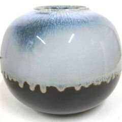 ★まとめ専用商品 B-9 信楽焼 紫水作 花瓶 花器 花入れ 壺 陶芸品 陶器 丸型 未使用保管品の画像
