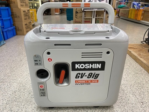 【中古】 【動作OK】 【店頭引取限定】カセットガス式インバーター発電機 KOSHIN （工進）GV-9ig 44,000円（税込）
