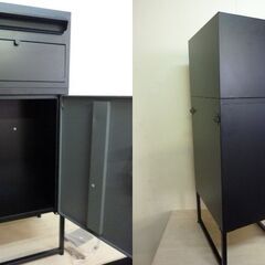 2-5  未使用/新品　組立済み　アウトレット　 宅配ボックス ポスト 一体型 置き型 大容量 89L ダイヤル錠 マンション 戸建て 屋外 防水 モルタルの画像