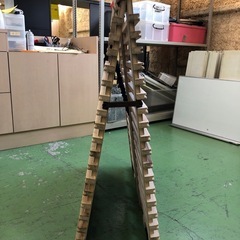 【ドリーム川西店御来店限定】☆ジモティー見たよ♪割引☆ みやび格子 みやび格子 折畳みすのこベッド  クリーニング済み 【99560000032088】の画像