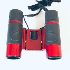 【急募‼️】8倍ズーム 双眼鏡★メタリックレッド  コンパクトタイプの画像