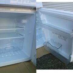 ★Abitelax アビテラックス AR-97G 家庭用 電気冷凍冷蔵庫 直冷式タイプ ノンフロン 97L 2022年製 ホワイト 白 コンパクト 2ドアの画像