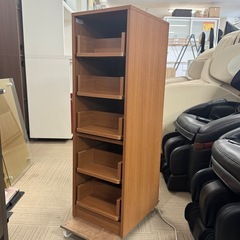 【超美品‼️】高級♪ 引き出し式 32cm幅5段ワイド文庫棚 ブ...