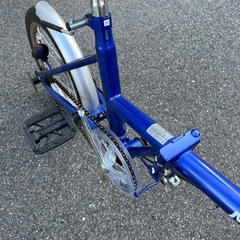 美品！！折りたたみ自転車 16インチ ブルー コンパクト ちょい乗り 現状渡し 保管品の画像
