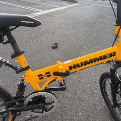 HUMMER 折りたたみマウンテンバイク　黄色の画像