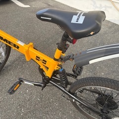 HUMMER 折りたたみマウンテンバイク　黄色の画像
