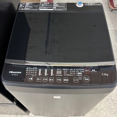 ✨ ハイセンス マットブラック家電セット 2022年 / 2020年製 冷蔵庫162L + 洗濯機5.5kg + 電子レンジ + ケトル + ドライヤー 🚚【配達可能・保証付き】の画像