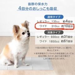 大容量‼️ ペットシーツ ワイド 400枚 ペットシート トイレシート トイレシーツ ペット用シート シート シーツ 犬 小型犬 中型犬 猫 ペット トイレ用品 抗菌 消臭 薄型 厚型 新品未使用 未開封 の画像